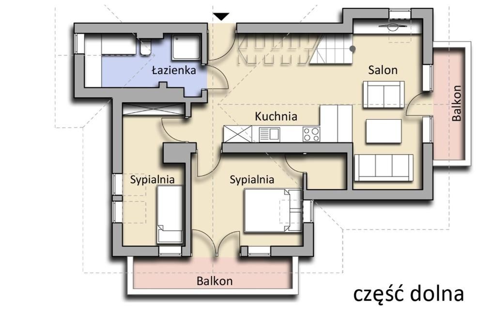 Апартаменты Apartamenty Krzeptowskiego 2 Zakopane Закопане